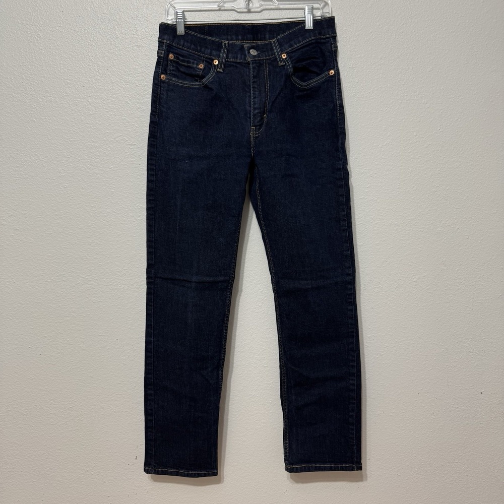 Levi's 514 Straight Leg Dark Wash Denim Blue Jeans Mens Size 32 x 32